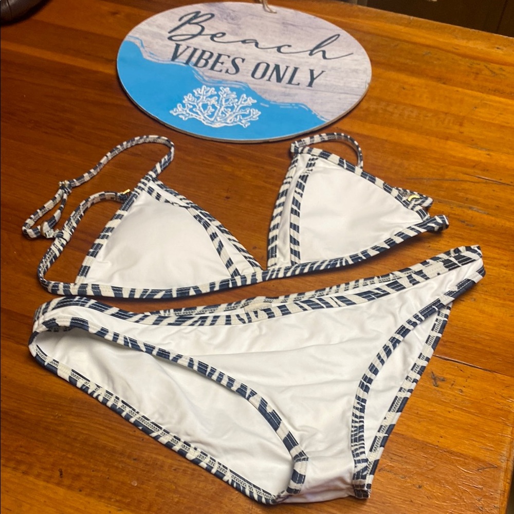 L*Space Nautical Striped Fullcut Swimwear